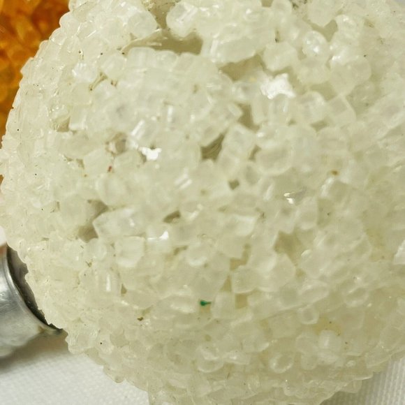 2 White & 1 Orange Vintage Lighted Ice frosted Christmas Bulbs ONLY Lot of 3 - Picture 13 of 16